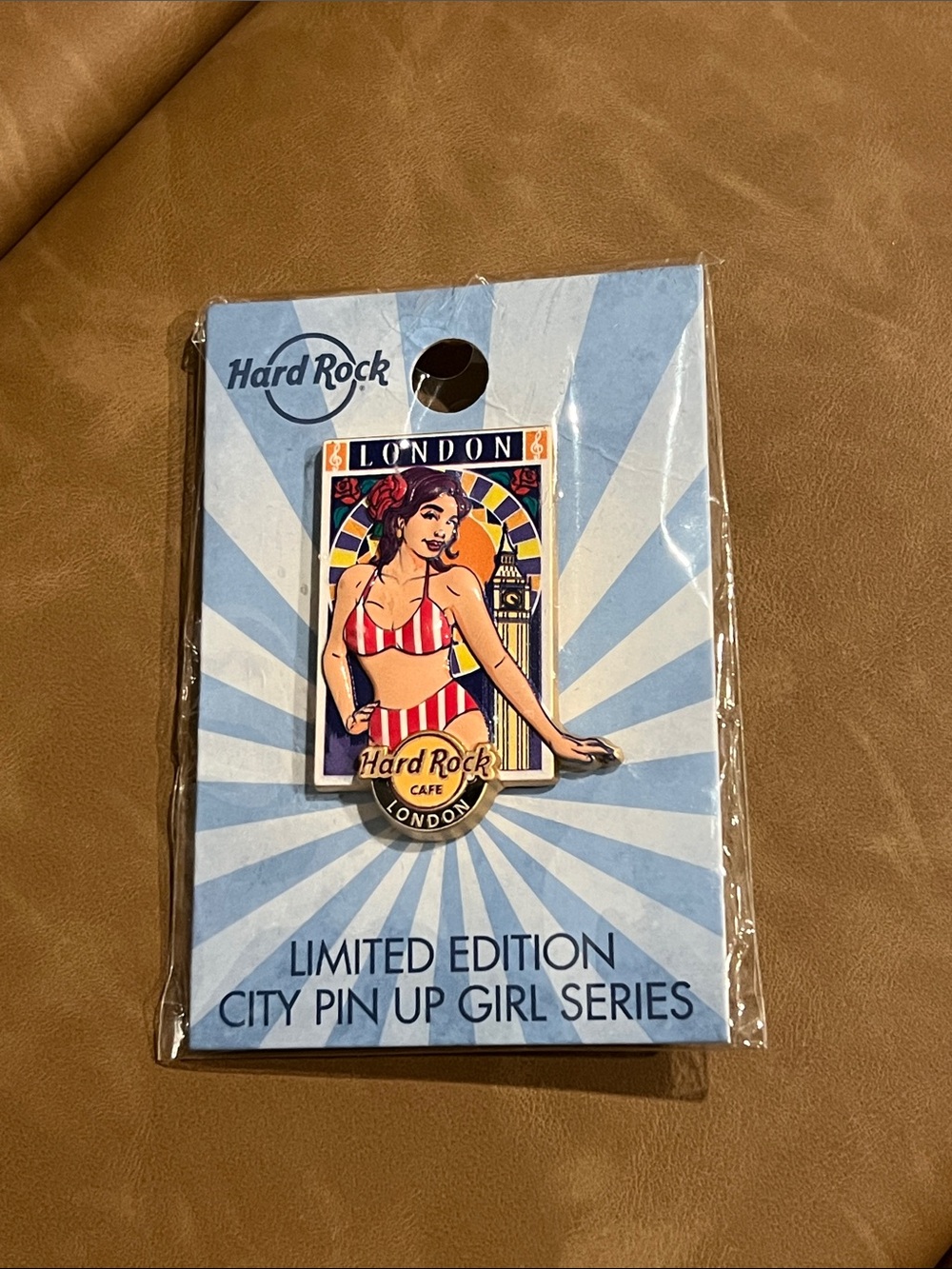 Hard Rock Cafe London Pin-Up Girl Enamel Pin